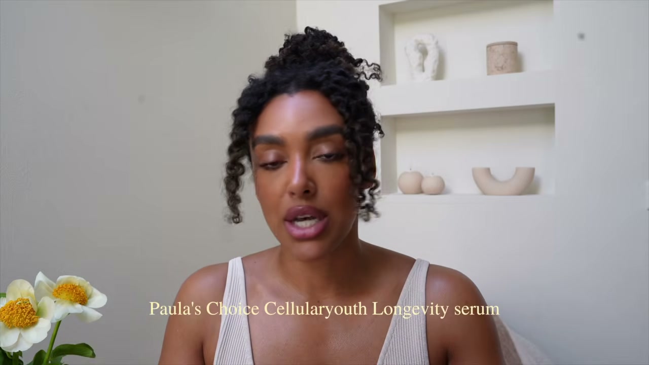 @angela.onuoha reviewing Paula's Choice CellularYouth Longevity Serum at 09:09 in a YouTube Shorts video