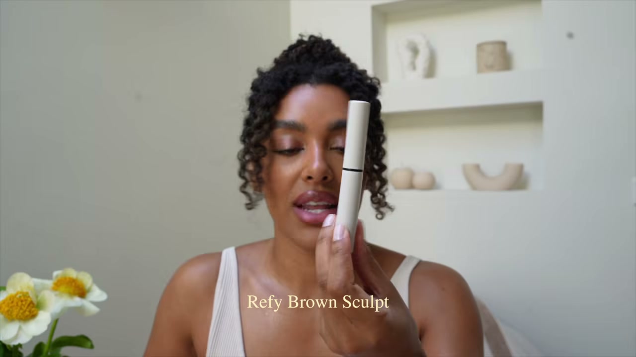 @angela.onuoha reviewing REFY Brow Sculpt at 18:35 in a YouTube Shorts video
