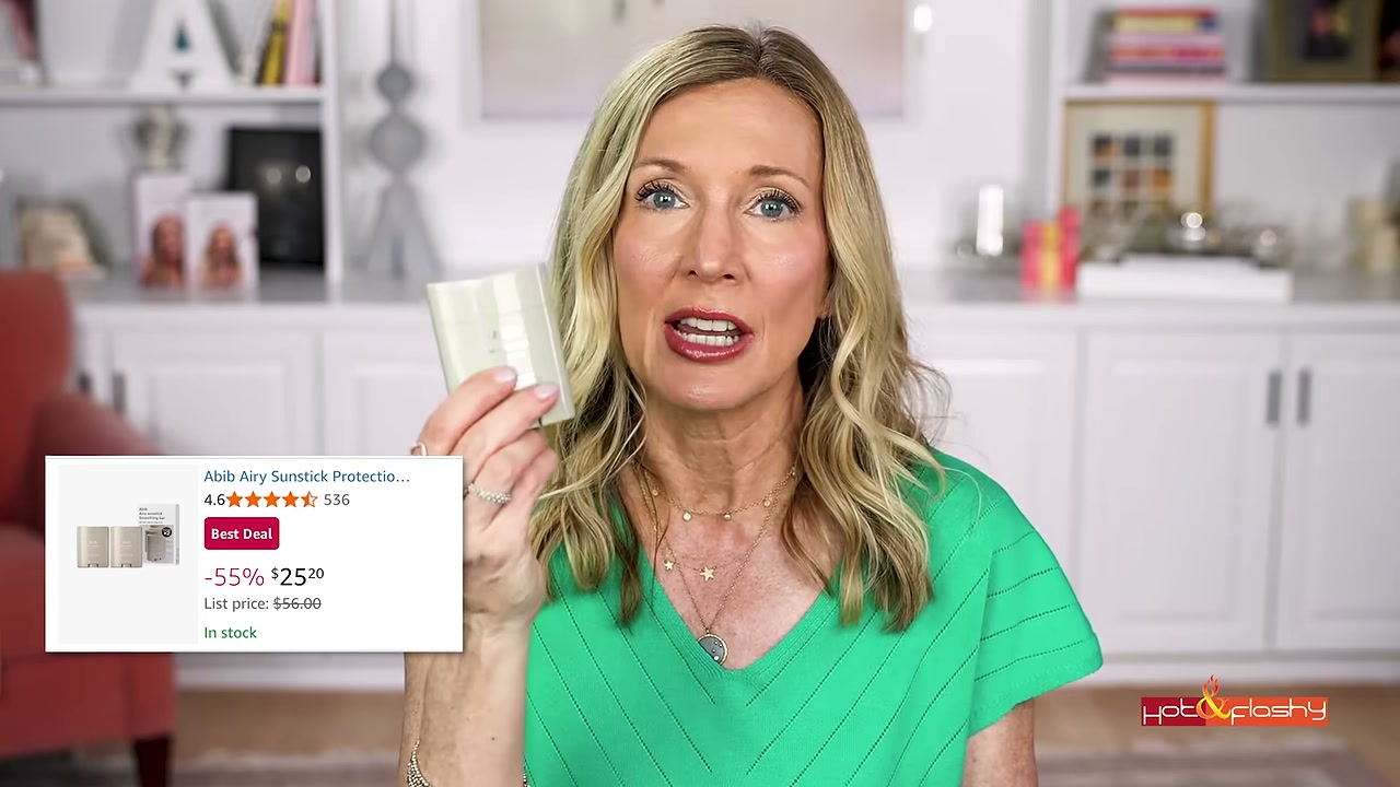 @angiehotandflashy reviewing Abib Sunstick at 15:40 in a YouTube Shorts video