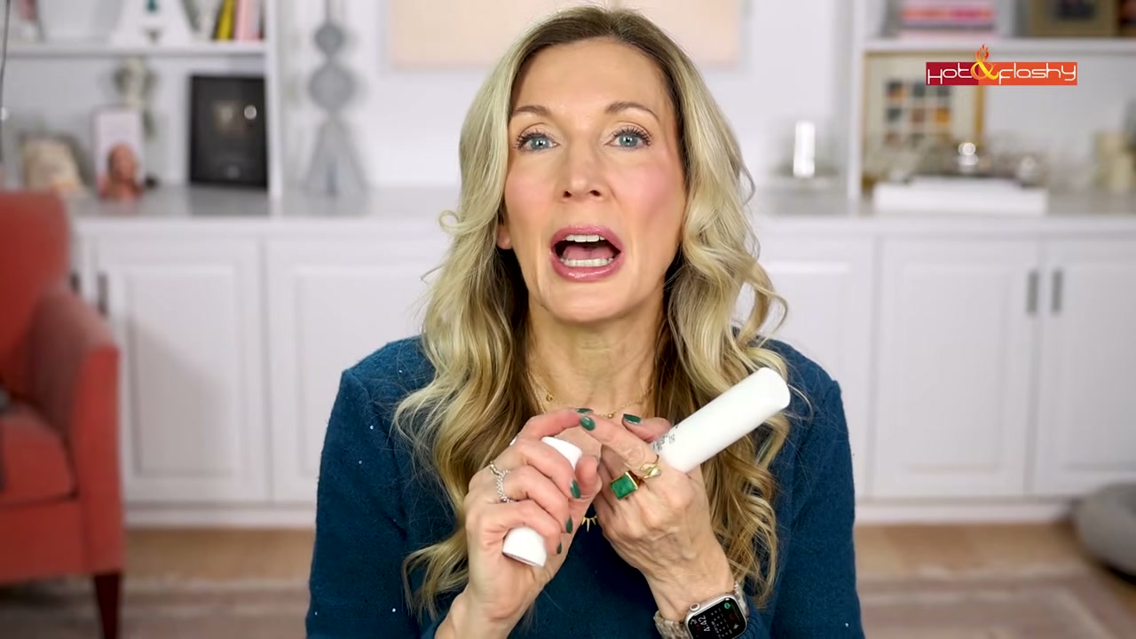 @angiehotandflashy reviewing Alloy M4 Eye Cream at 08:59 in a YouTube Shorts video
