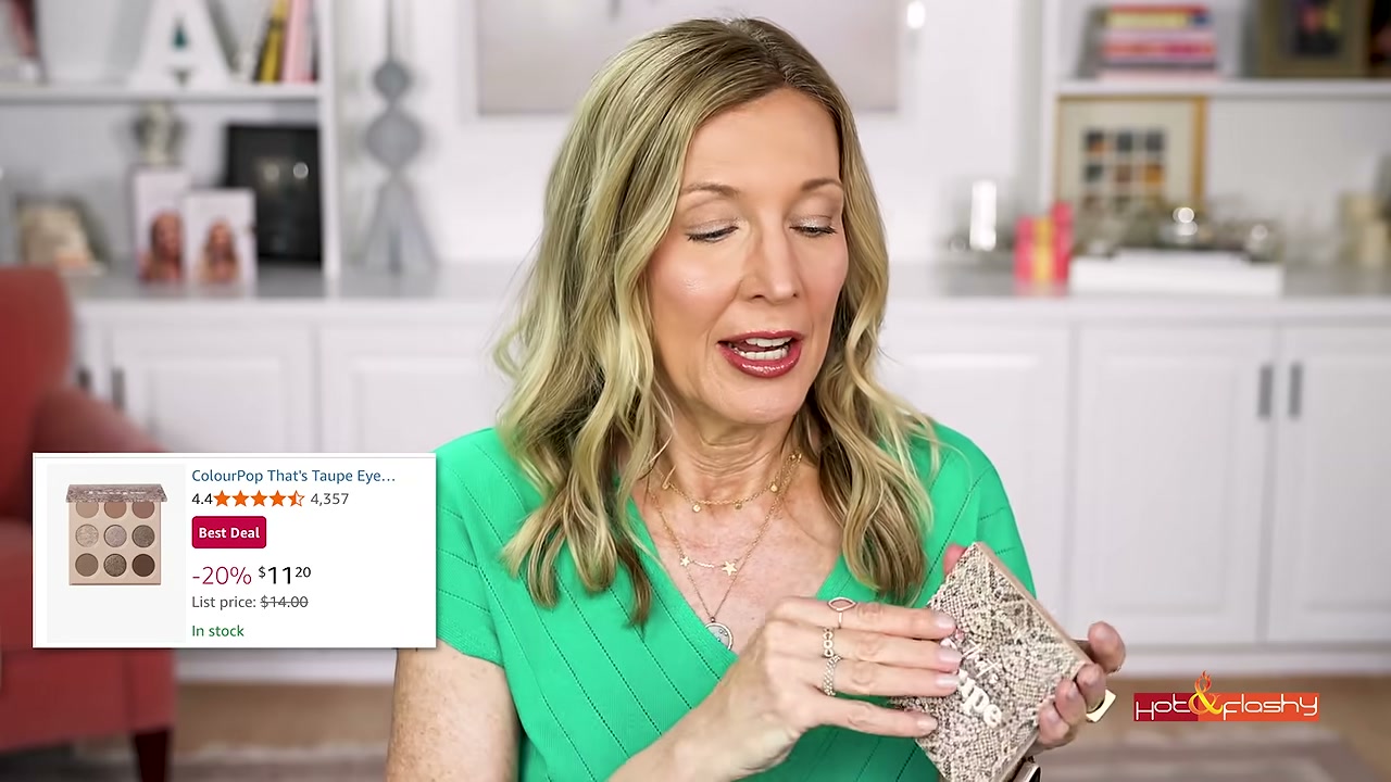 @angiehotandflashy reviewing ColourPop That's Taupe Palette at 06:59 in a YouTube Shorts video