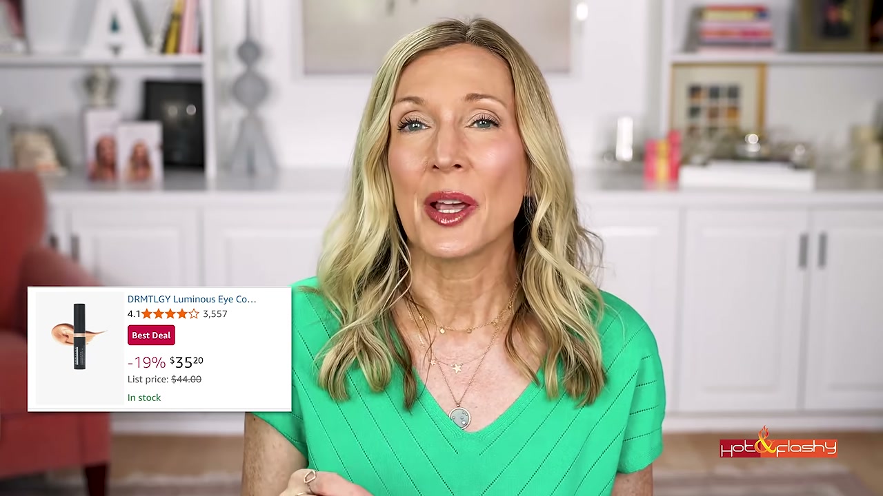 @angiehotandflashy reviewing DRMTLGY Luminous Eye Corrector at 15:03 in a YouTube Shorts video