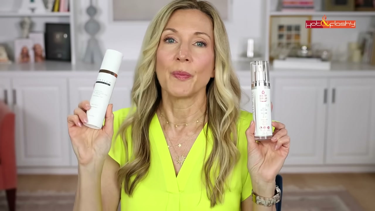 @angiehotandflashy reviewing Healthy Skin Lab Protect SPF 50 at 32:47 in a YouTube Shorts video