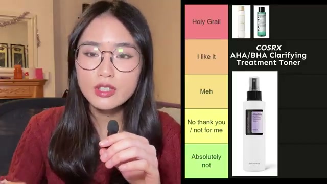 avatarling mentioning COSRX AHA/BHA Clarifying Treatment Toner at 12:40 in their YouTube video