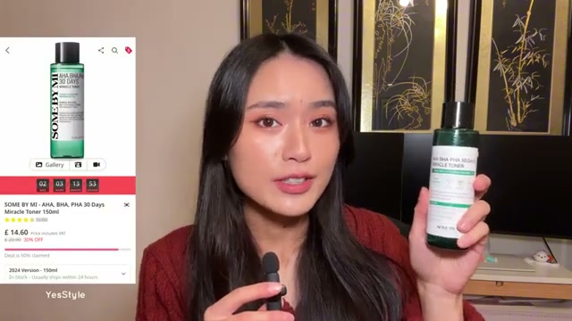 avatarling mentioning Some By Mi AHA BHA PHA 30 Days Miracle Toner at 00:34 in their YouTube video
