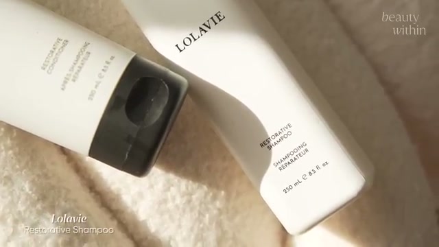 beautywithin mentioning LOLAVIE Restorative Shampoo at 01:16 in their YouTube video