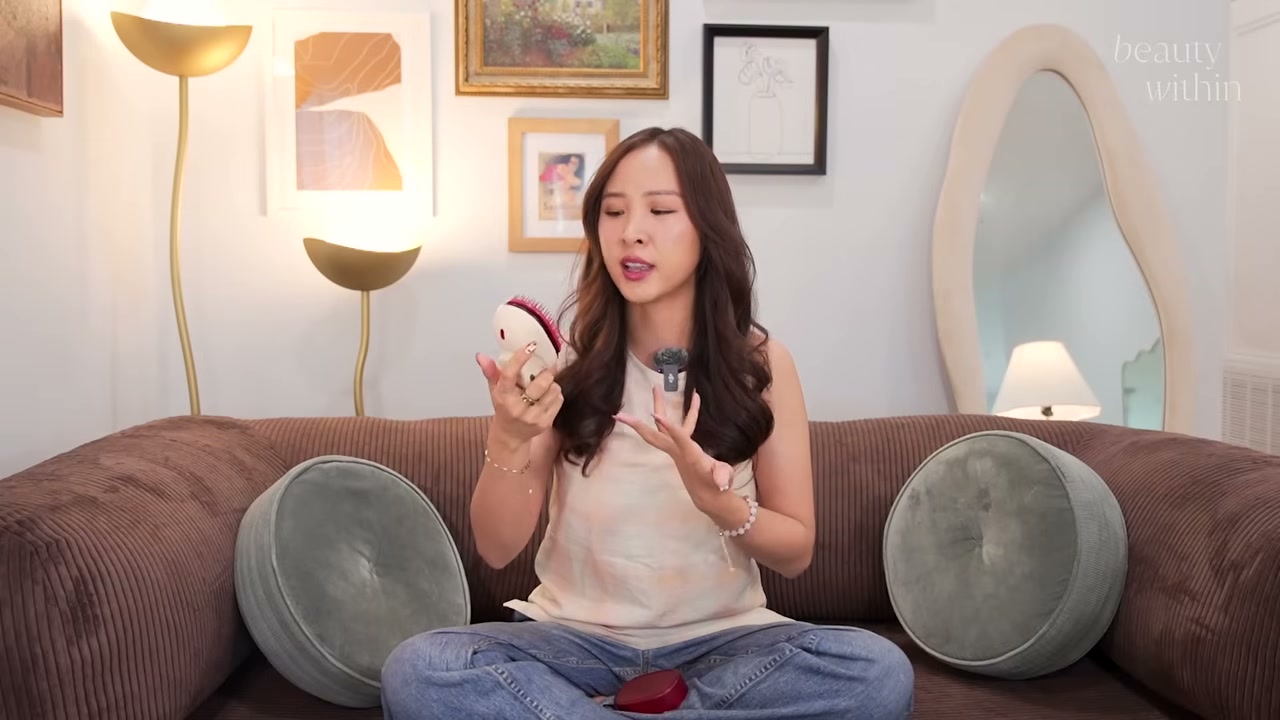 @beautywithin reviewing MOEV Hair Steamer Pro at 01:16 in a YouTube Shorts video