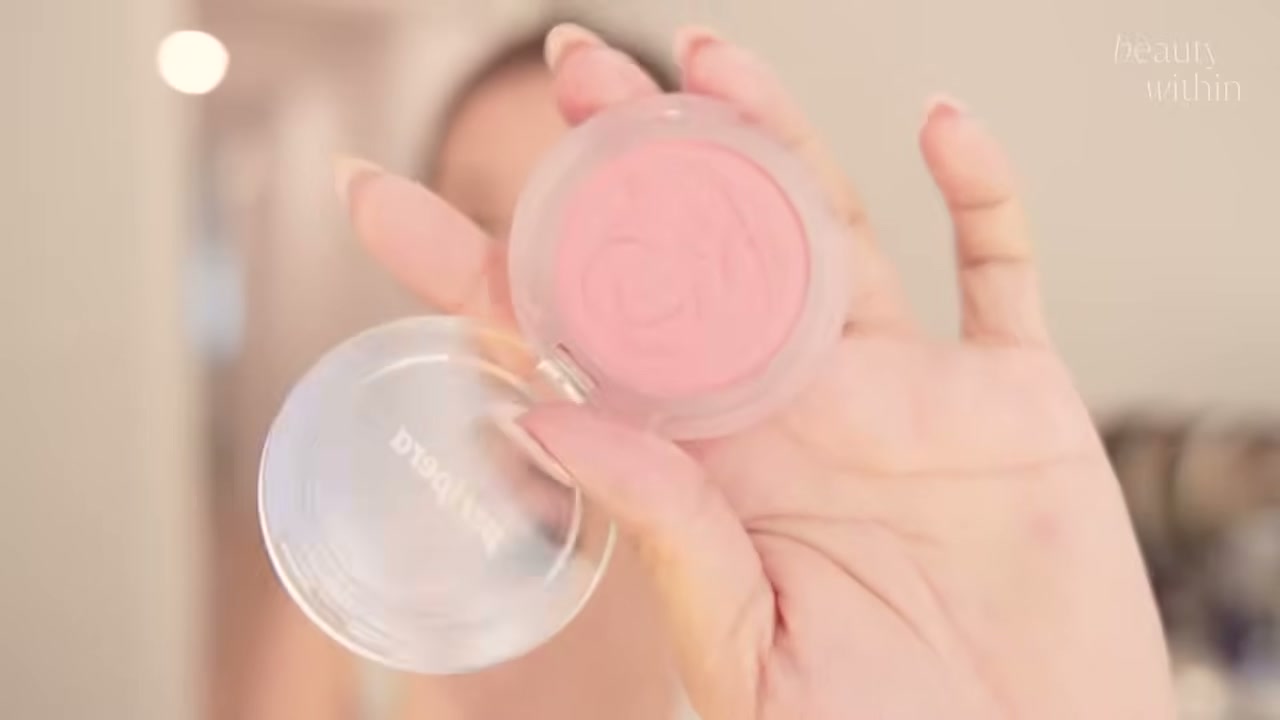 @beautywithin reviewing peripera Pure Blushed Sunshine Cheek at 15:07 in a YouTube Shorts video