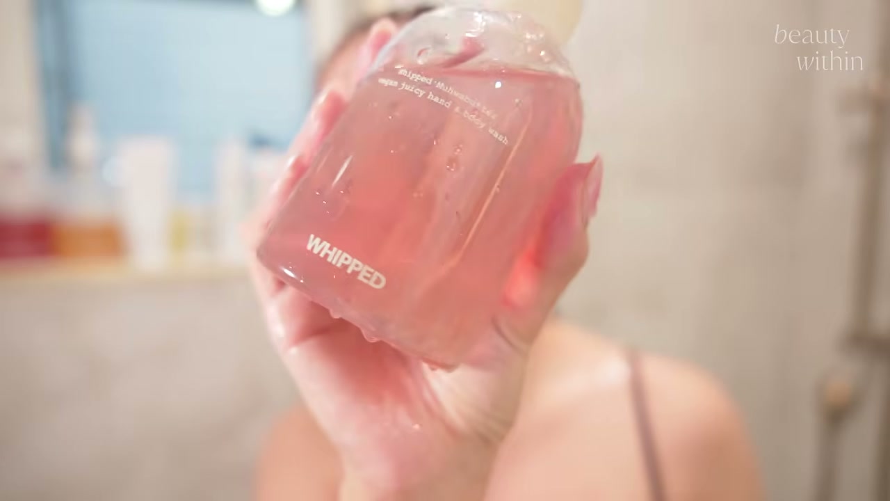 @beautywithin reviewing Whipped Vegan Juicy Hand & Body Wash at 10:27 in a YouTube Shorts video