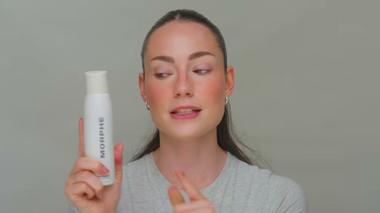 @benkobeauty reviewing Morphe Lifeproof Continuous Setting Mist at 09:45 in a YouTube Shorts video