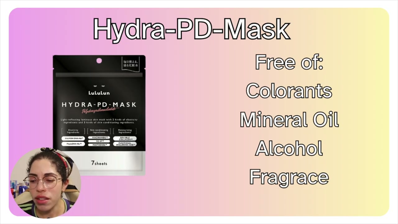 @beyobestbeauty reviewing Lululun Hydra PD Mask at 19:29 in a YouTube Shorts video