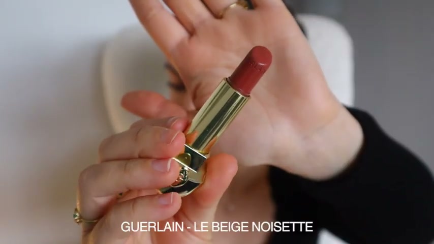 @bornblushing reviewing Guerlain Rouge G Lipstick Refill at 02:29 in a YouTube Shorts video