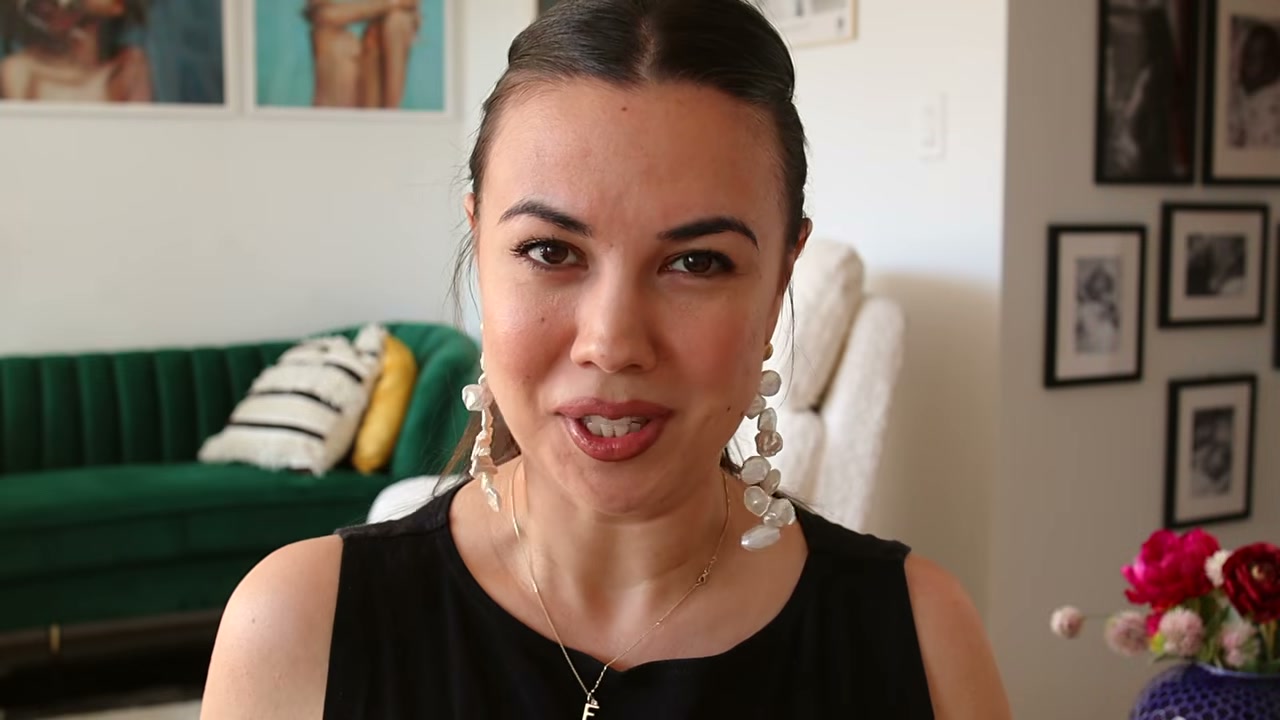 @bornblushing reviewing Hermès Women's Rouge Satin Lipstick at 16:38 in a YouTube Shorts video
