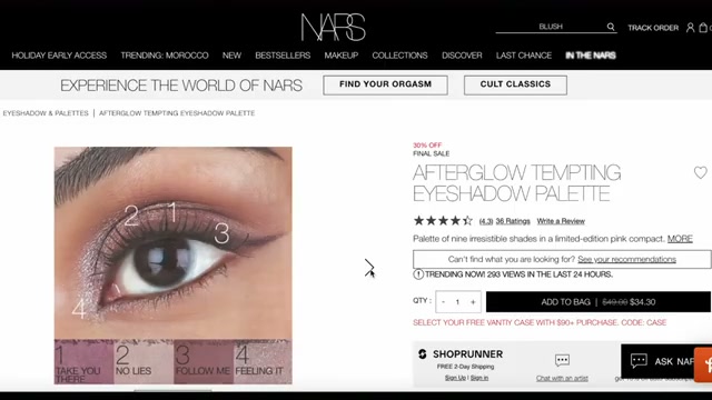 Afterglow Tempting Eyeshadow Palette