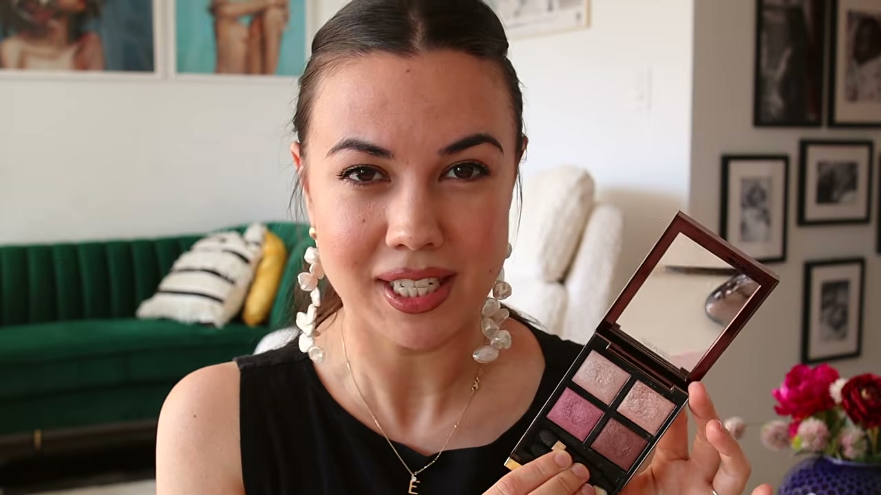 @bornblushing reviewing TOM FORD BEAUTY Eye Color Quad at 13:50 in a YouTube Shorts video