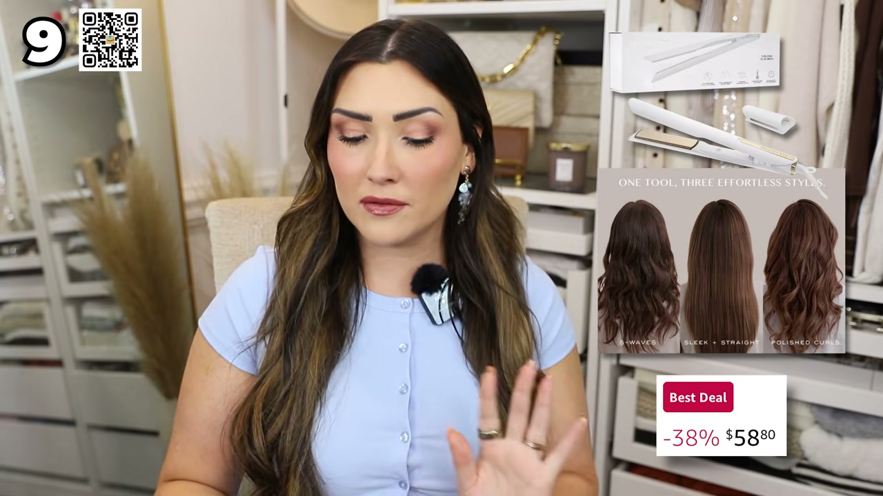 3-in-One Titanium Flat Iron Hair Straightener