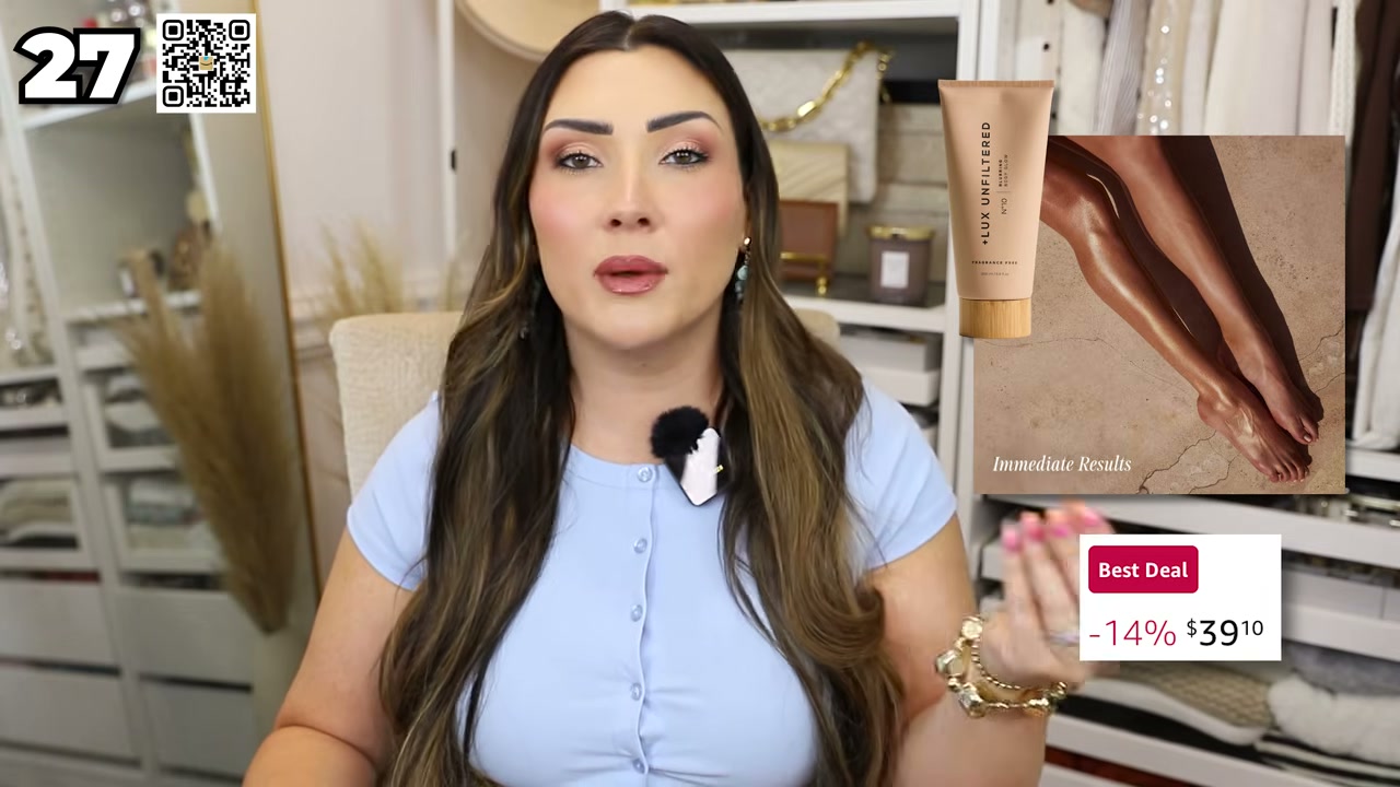 @bykaylalove reviewing Lux Unfiltered Blurring Body Glow at 21:43 in a YouTube Shorts video