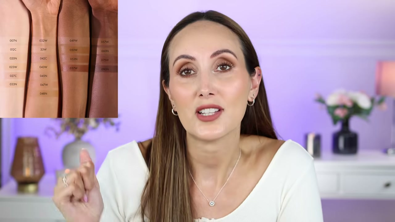 @carmelnicolebeauty reviewing Catrice Skin Like Luminous Foundation at 04:55 in a YouTube Shorts video