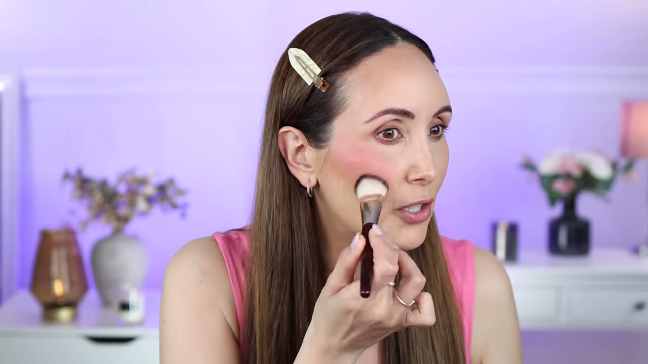 @carmelnicolebeauty reviewing Catrice Velvet Pudding Blush at 15:08 in a YouTube Shorts video