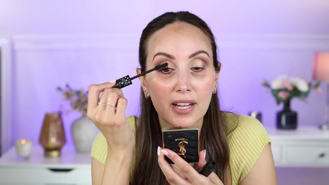 @carmelnicolebeauty reviewing ColourPop BFF Mascara at 13:34 in a YouTube Shorts video