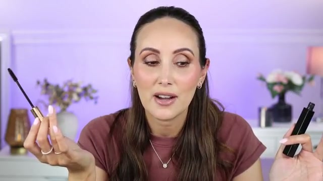 @carmelnicolebeauty reviewing Merit Clean Lash Lengthening Mascara at 21:54 in a YouTube Shorts video