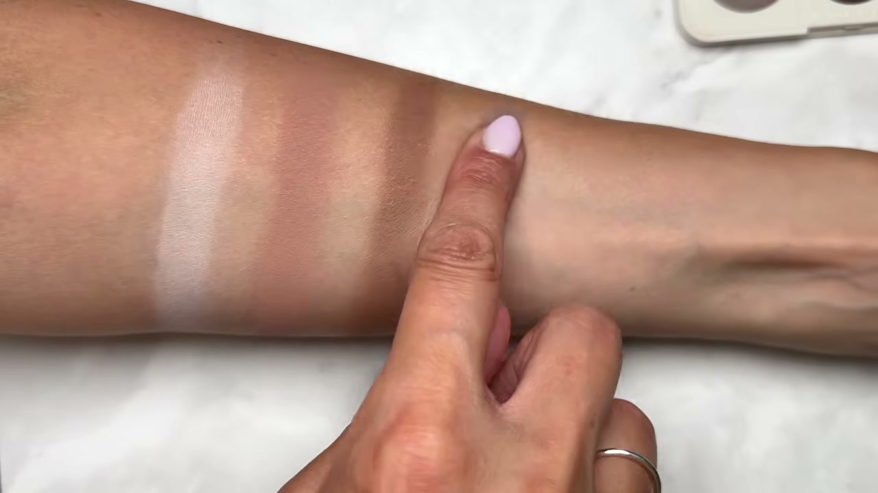 @carmelnicolebeauty reviewing Morphe Chroma Plus Six Pan Eyeshadow Palette at 08:11 in a YouTube Shorts video