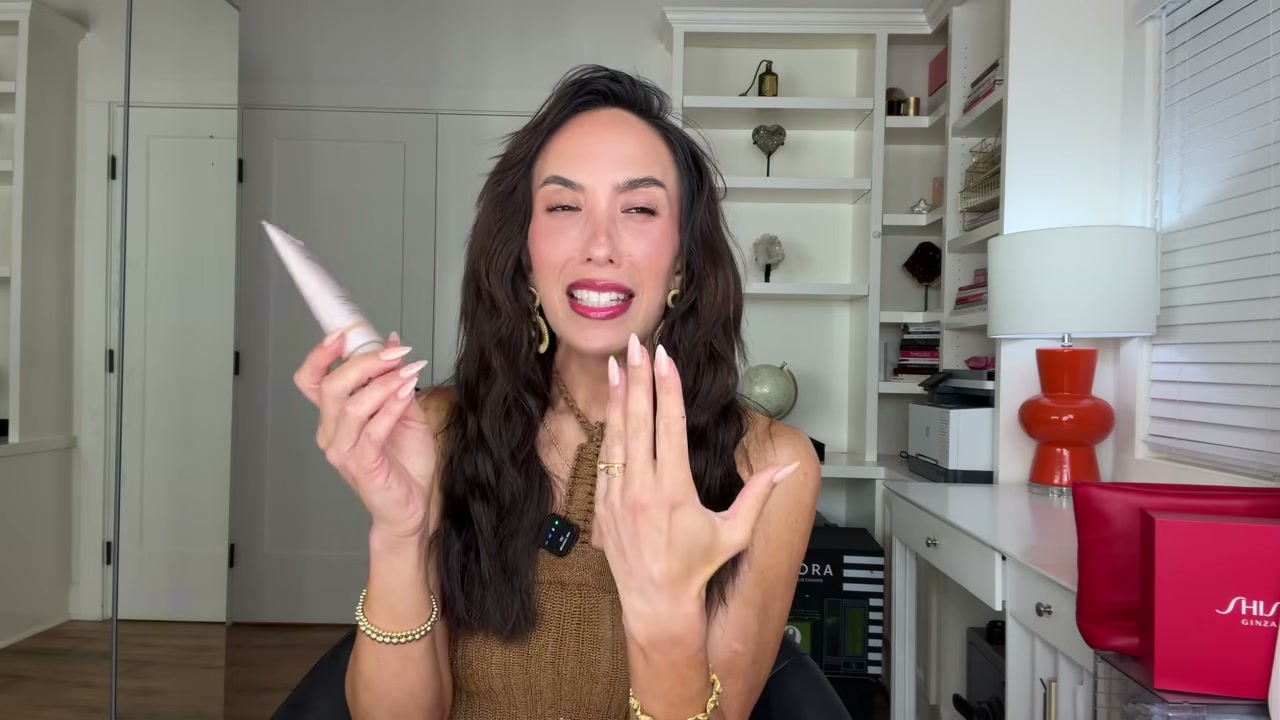 @cherylburke reviewing Laura Mercier Tinted Moisturizer Light Revealer Natural Skin Illuminator Broad Spectrum SPF 25 Sunscreen at 06:48 in a YouTube Shorts video