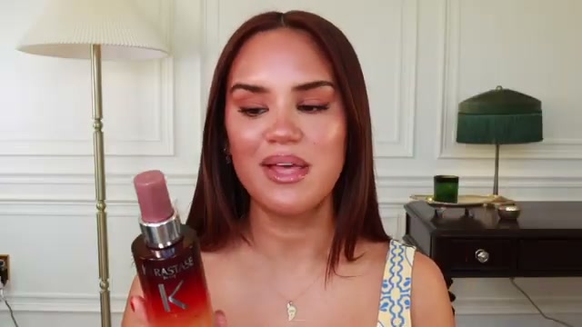 @daceycash reviewing Kérastase Nutritive 8H Magic Night Hair Serum at 40:34 in a YouTube Shorts video