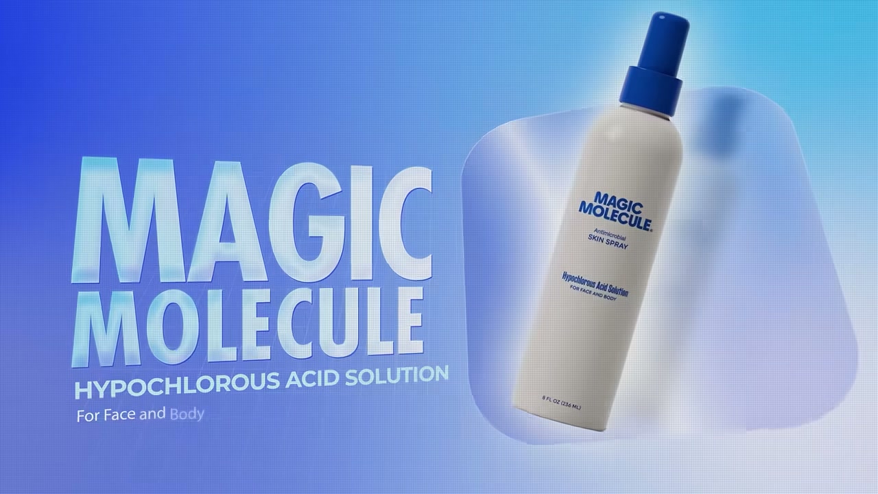 @doctorly reviewing Magic Molecule Hypochlorous Acid Spray at 02:22 in a YouTube Shorts video