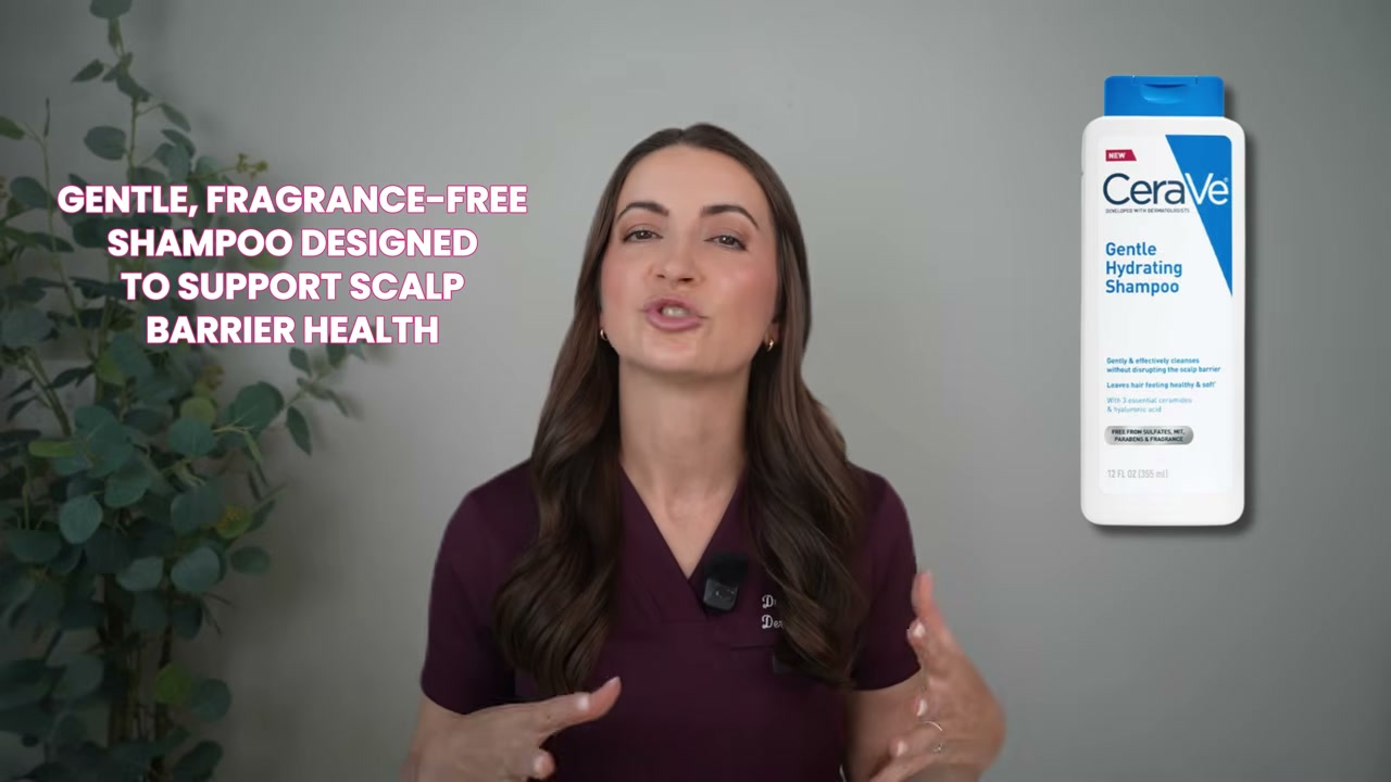 @draleksandrabrown reviewing CeraVe Gentle Hydrating Shampoo at 07:15 in a YouTube Shorts video