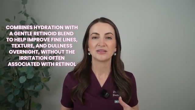 @draleksandrabrown reviewing Olay Regenerist Retinol24 Max Night Moisturizer at 09:08 in a YouTube Shorts video