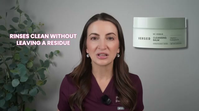 @draleksandrabrown reviewing Versed Day Dissolve Cleansing Balm at 12:41 in a YouTube Shorts video