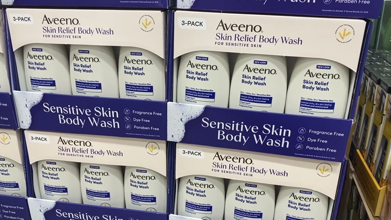 @drdrayzday reviewing Aveeno Skin Relief Body Wash at 14:01 in a YouTube Shorts video
