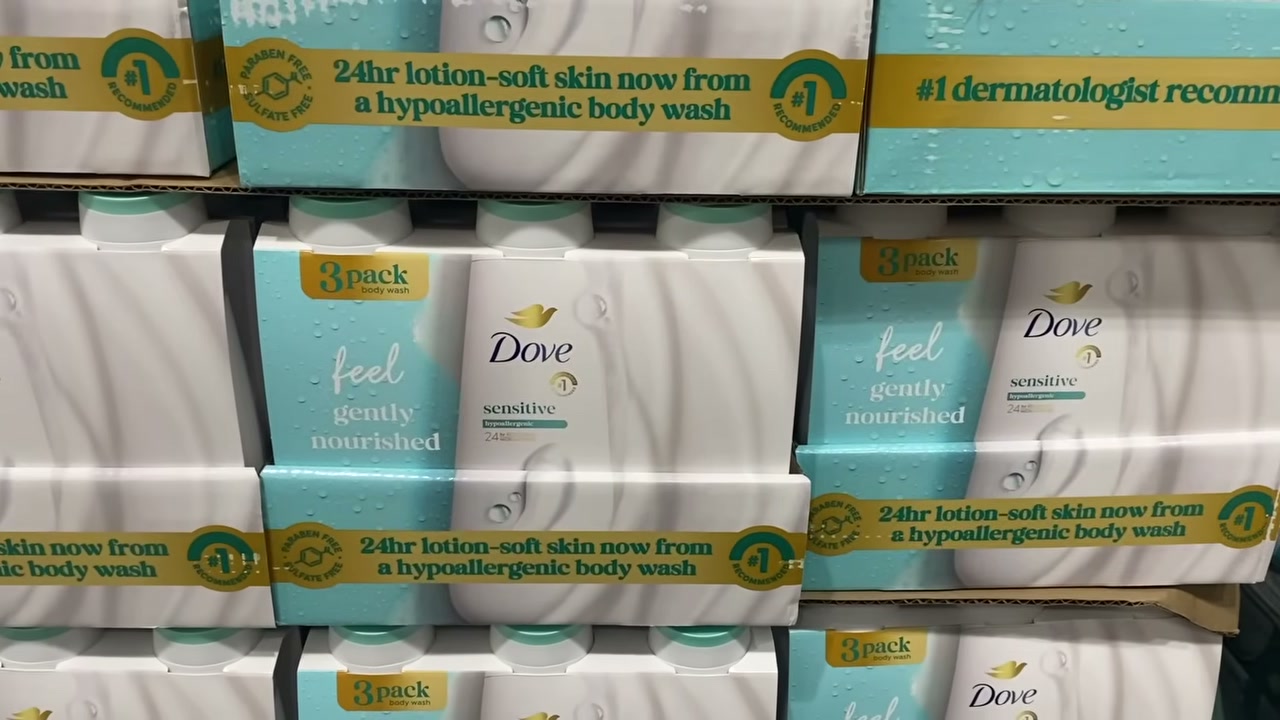 @drdrayzday reviewing Dove Sensitive Body Wash at 04:25 in a YouTube Shorts video