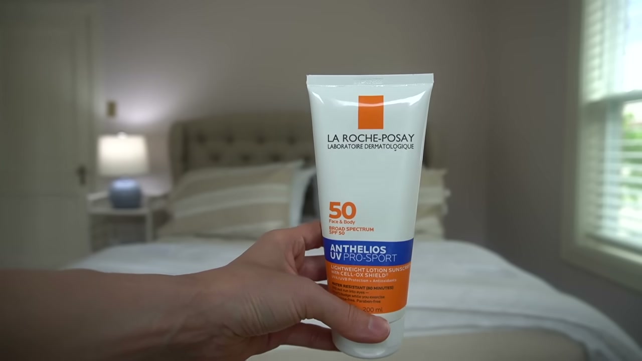 @drdrayzday reviewing La Roche-Posay UV-PRO SPORT SPF 50 at 08:51 in a YouTube Shorts video