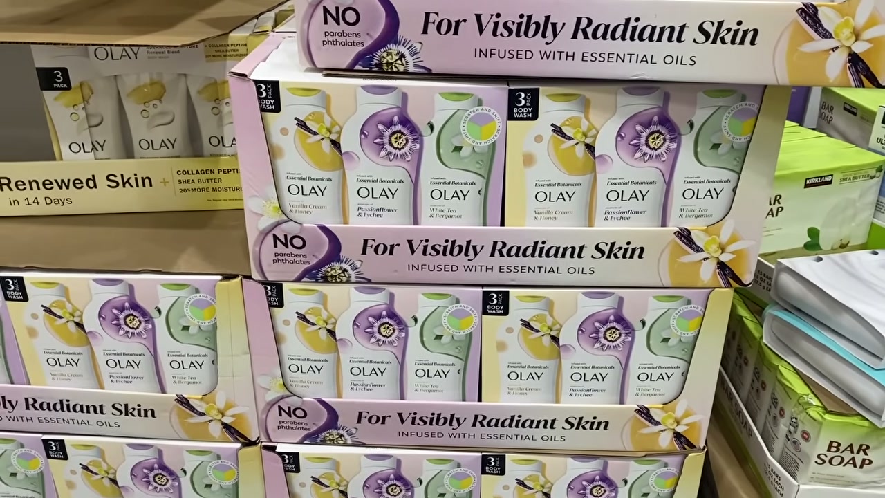 @drdrayzday reviewing Olay Essential Botanicals Body Wash at 14:42 in a YouTube Shorts video