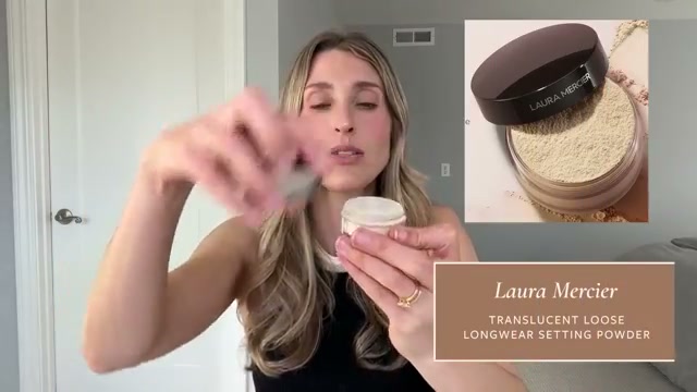 @drsamellis reviewing Laura Mercier Translucent Loose Setting Powder at 18:10 in a YouTube Shorts video