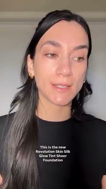 @drugstoremaven reviewing Makeup Revolution Skin Silk Glow Tint Sheer Foundation Stick at 00:23 in a YouTube Shorts video