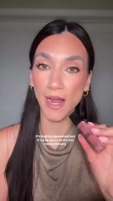 @drugstoremaven reviewing Morphe Dripglass Glazed High Shine Lip Gloss at 01:06 in a YouTube Shorts video