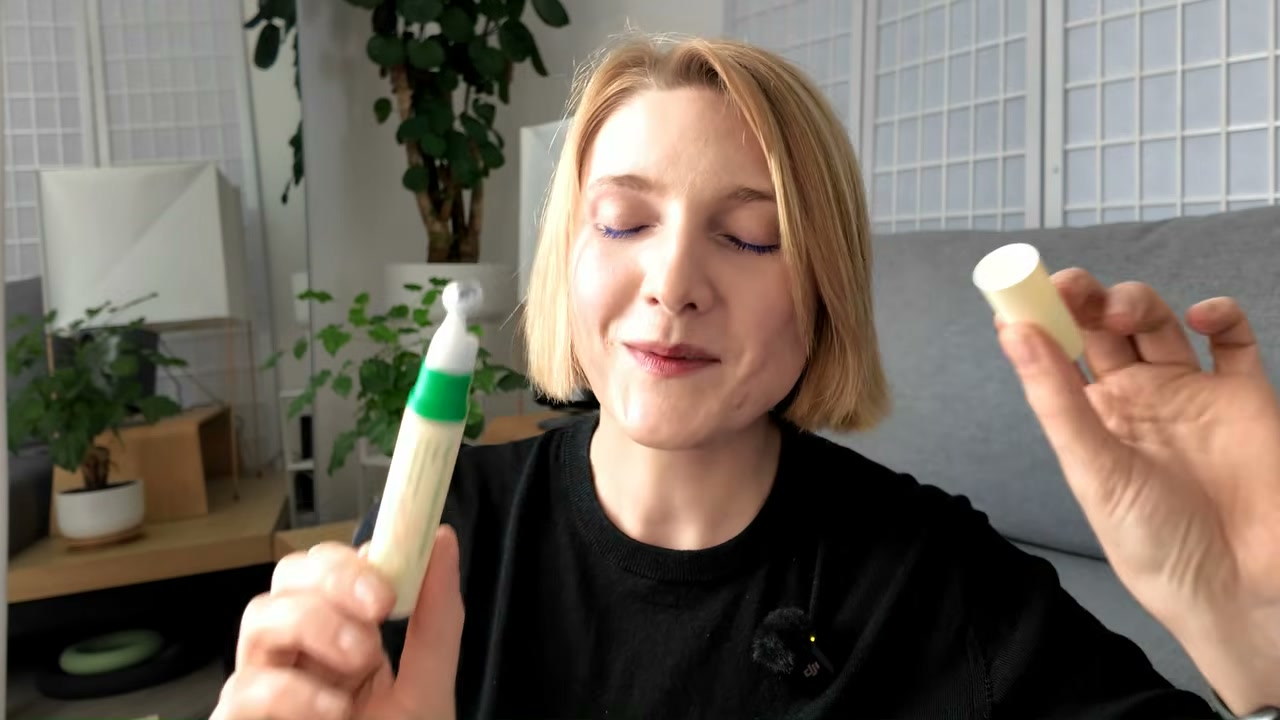 @editbyekat reviewing AXIS-Y Vegan Collagen Eye Serum at 50:32 in a YouTube Shorts video