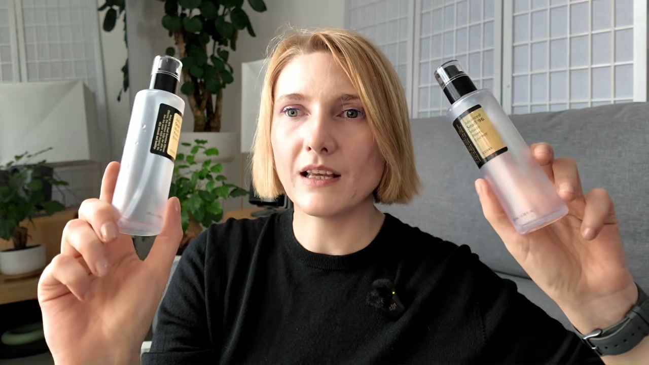 @editbyekat reviewing COSRX Advanced Snail 96 Mucin Power Essence at 16:33 in a YouTube Shorts video