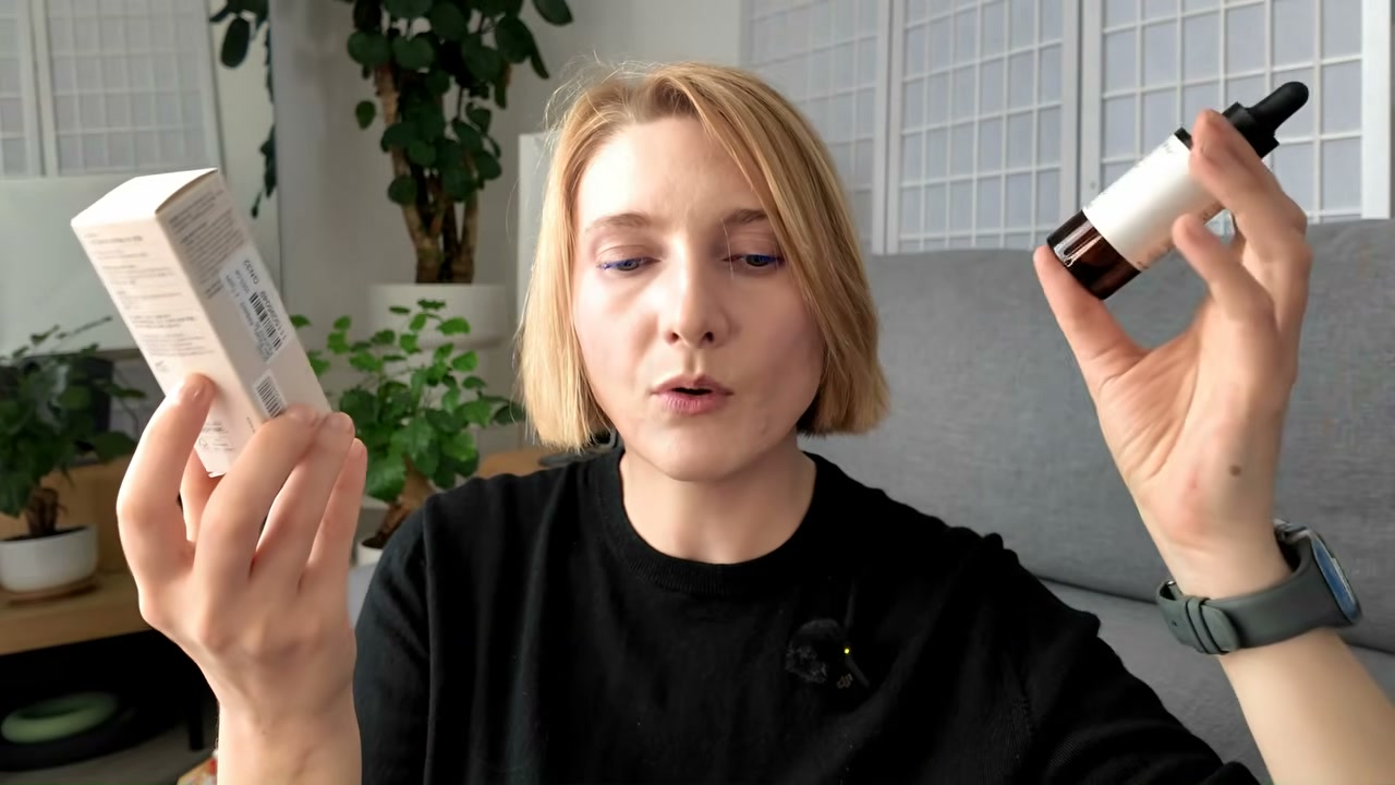 @editbyekat reviewing SCINIC Skin Relief+ Panthenol 30 Ampoule at 19:20 in a YouTube Shorts video