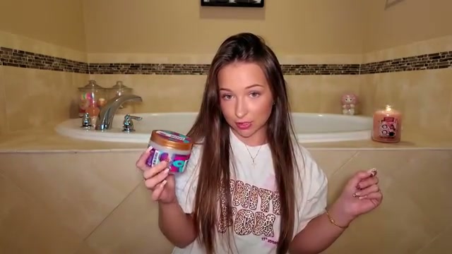 @emilylulamay reviewing Tree Hut Sweet Cream Body Butter at 04:07 in a YouTube Shorts video