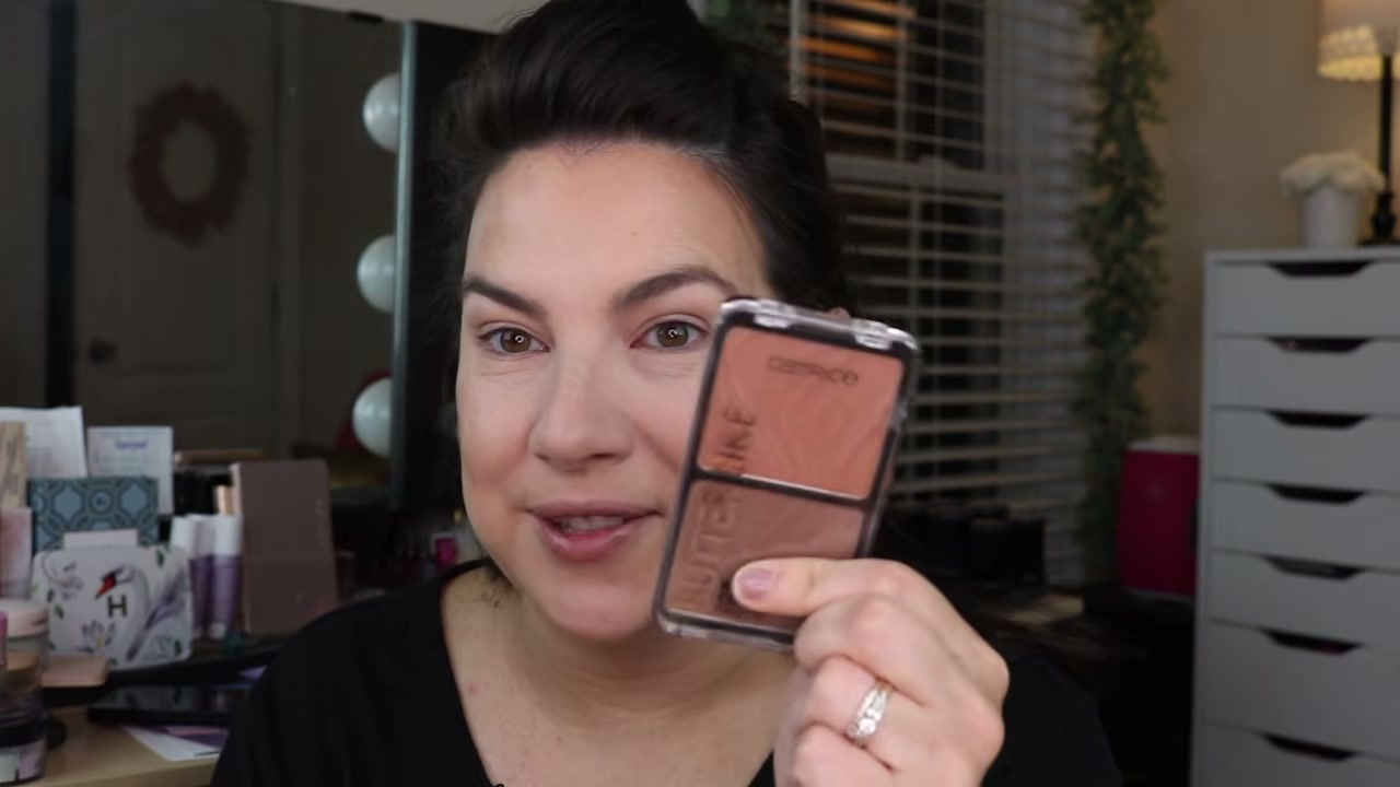 @emilynoel83 reviewing Catrice Butter Like Bronzer Duo at 08:09 in a YouTube Shorts video