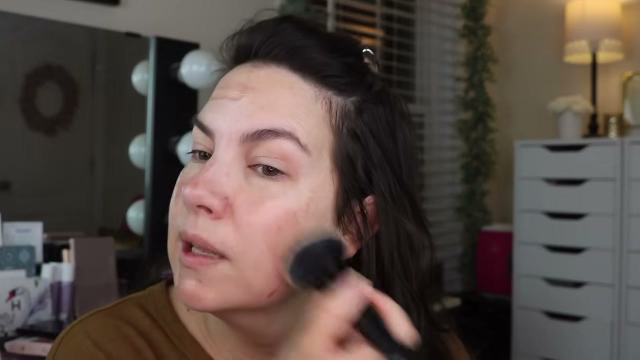 @emilynoel83 reviewing e.l.f. Cosmetics Smooth Swipe Foundation Brush at 02:32 in a YouTube Shorts video