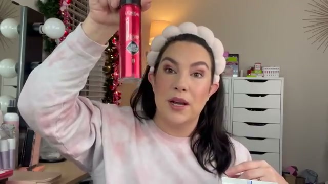 @emilynoel83 reviewing L'oreal Infallible 3 Second Setting Mist at 07:08 in a YouTube Shorts video