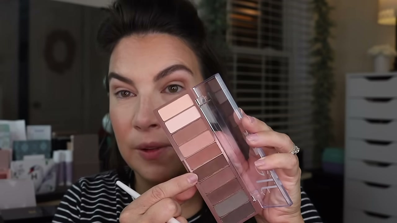 @emilynoel83 reviewing Maybelline Color Tattoo Shadow Stick at 03:38 in a YouTube Shorts video