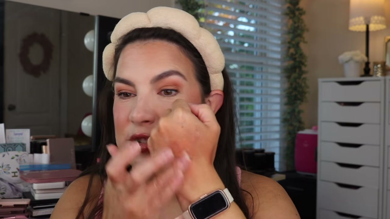 @emilynoel83 reviewing MCoBeauty Blush & Go Cream Stick at 07:04 in a YouTube Shorts video