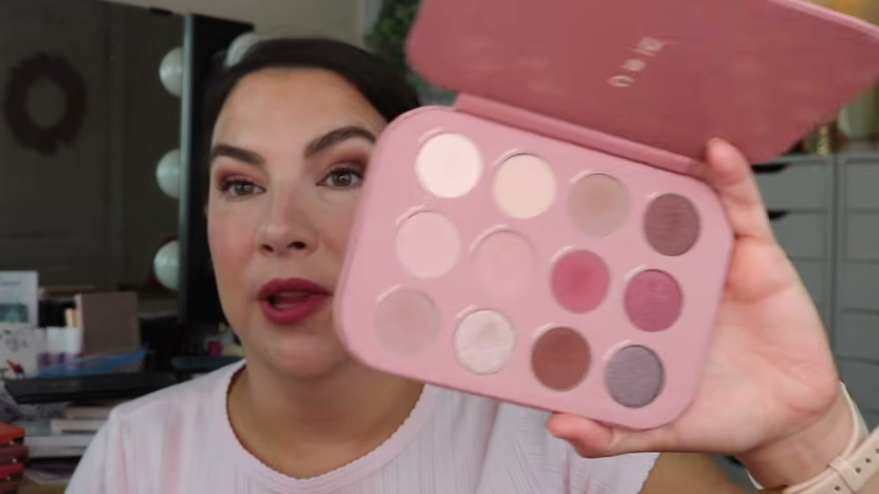 12 Pan Eye Shadow Palette Blushing Blooms