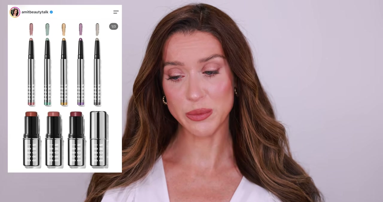 @erinnicoletv reviewing Bobbi Brown Molten Metal Shadow Stick at 17:34 in a YouTube Shorts video